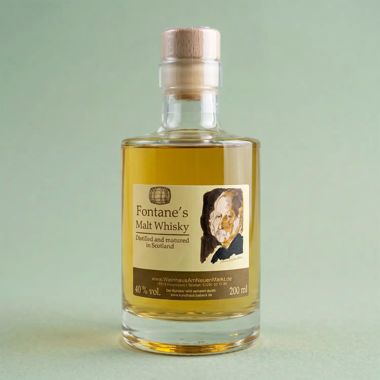 Fontanes Malt Whisky – 5 Jahre gereifter Speyside, 40% vol., 0,5l und 0,2l