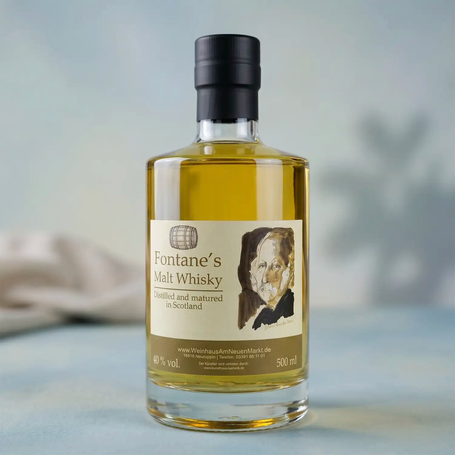 Fontanes Malt Whisky – 5 Jahre gereifter Speyside, 40% vol., 0,5l und 0,2l