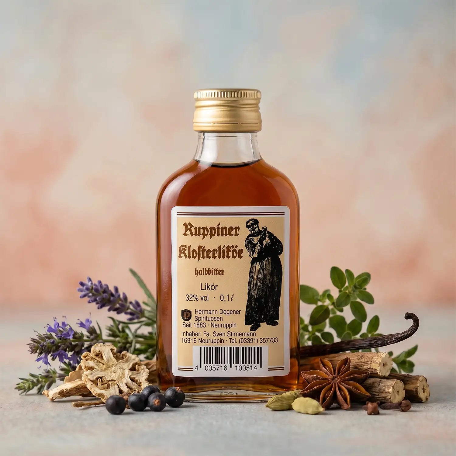 neuruppin-ruppiner-klosterlikoer-100ml-vorderseite-mitBeiwerkundpastel