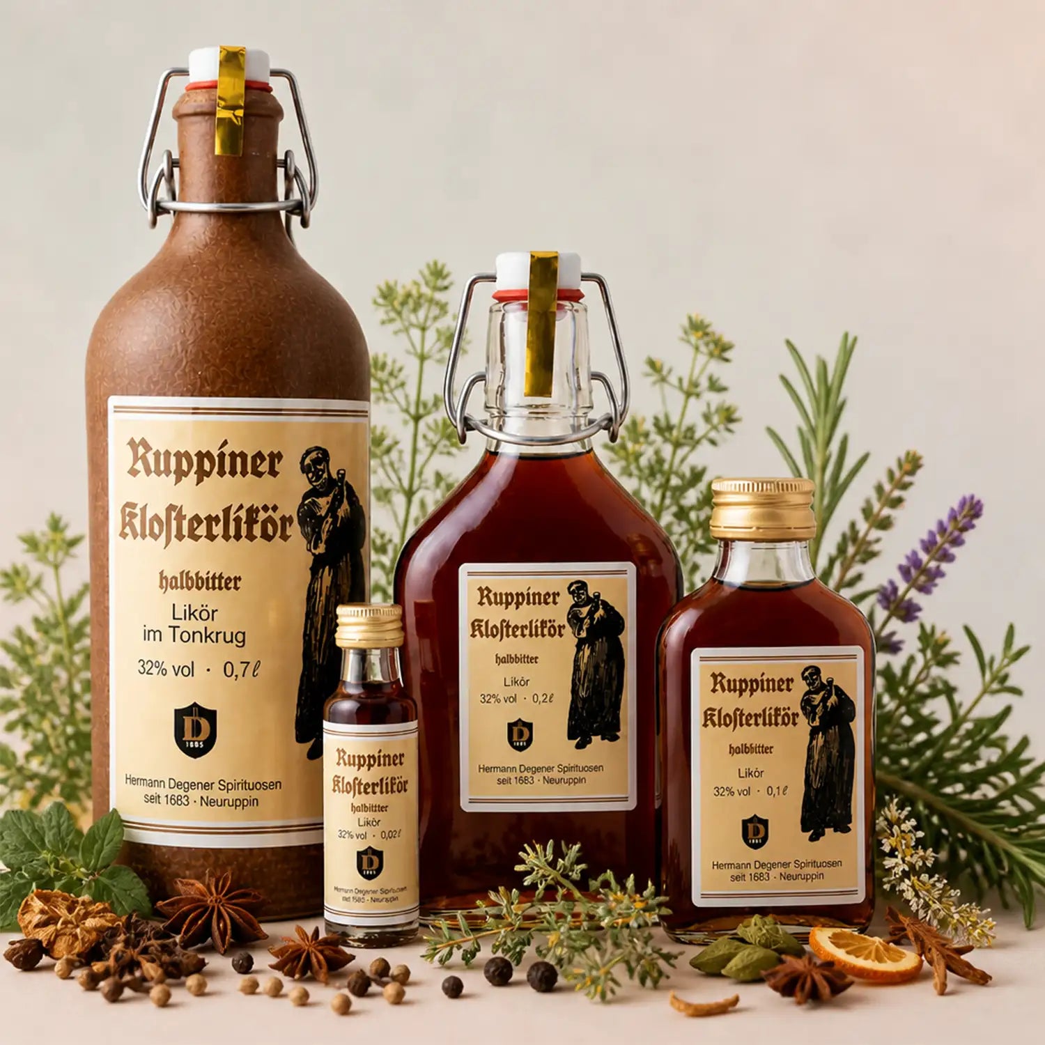 neuruppin-ruppiner-klosterlikoer-alle-mitKraeuterpastelHintergrund